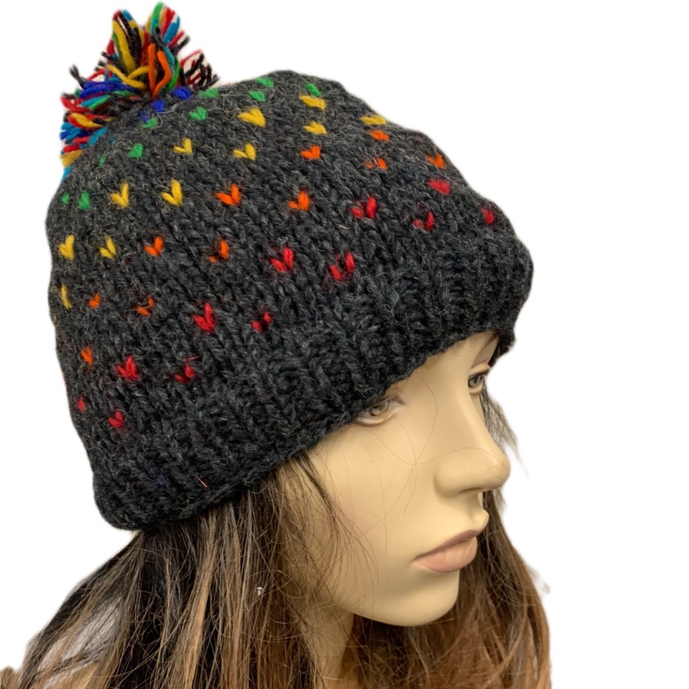 Colorful Wool Beanie - Picture 4 of 5